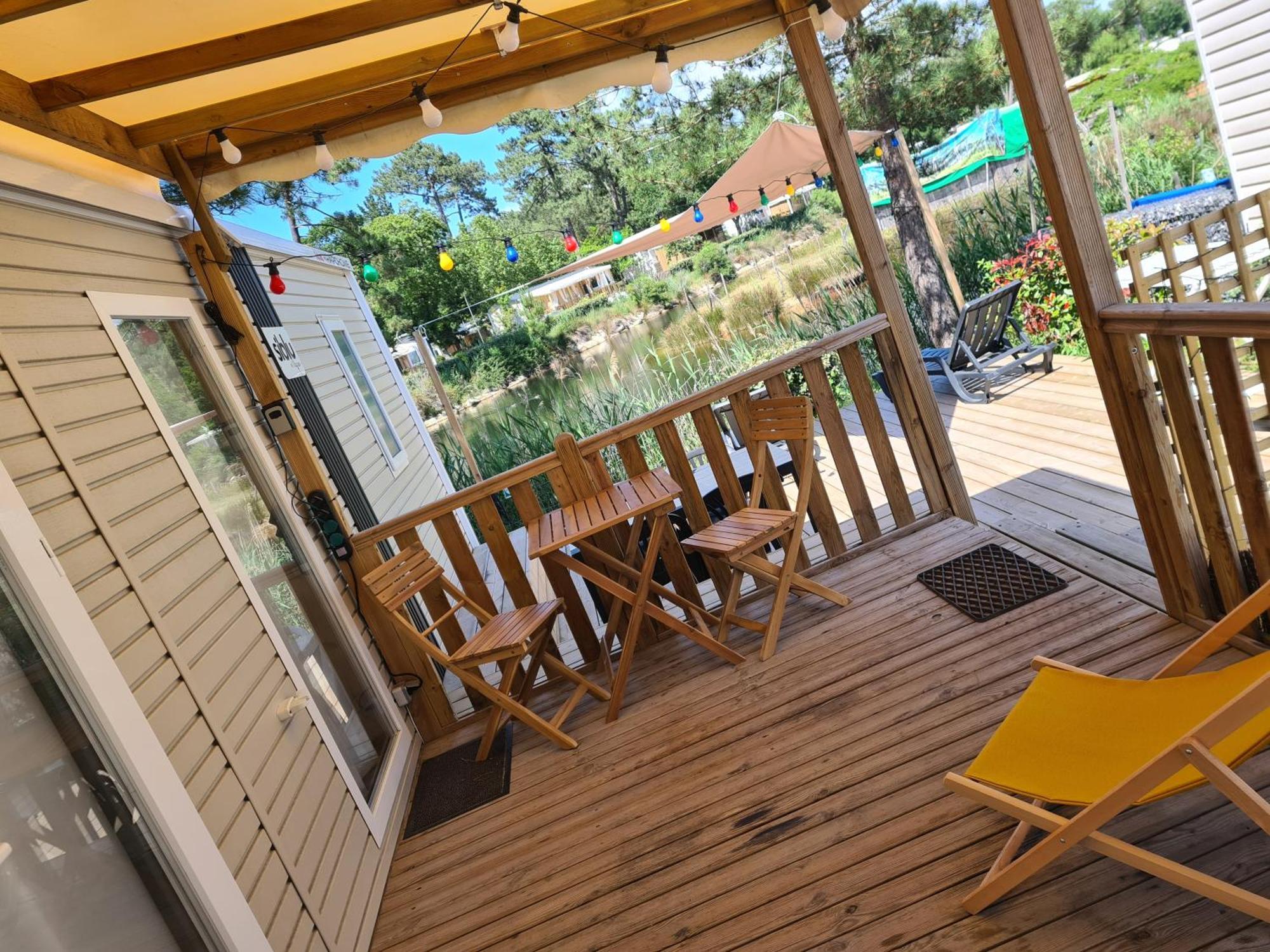 Mobil Home Lege Cap Ferret Camping 4 Etoiles Les Viviers Экстерьер фото